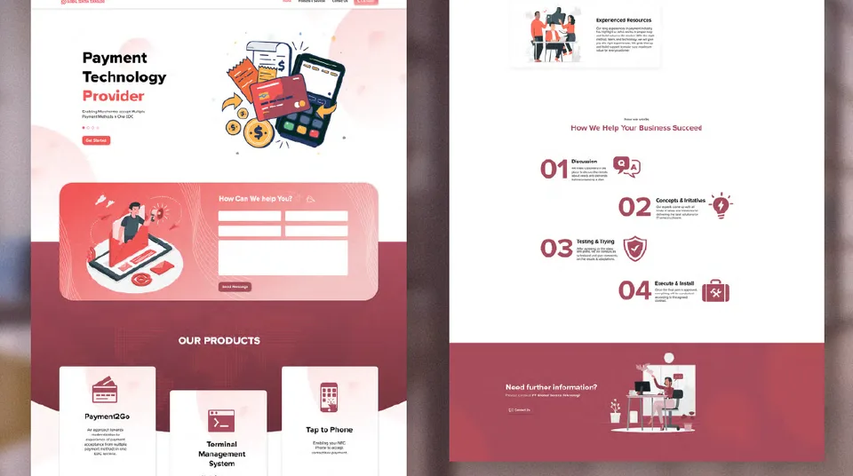 Company Profile Website screenshot