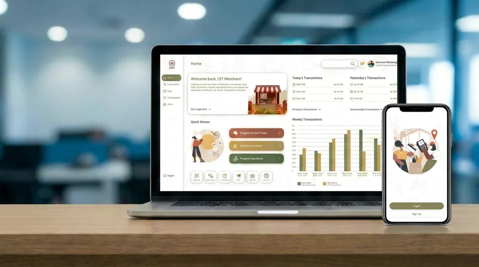 Merchant Web & Mobile App screenshot