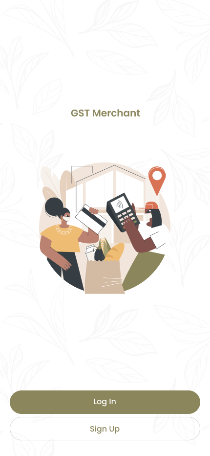 Merchant Web & Mobile App screen 1