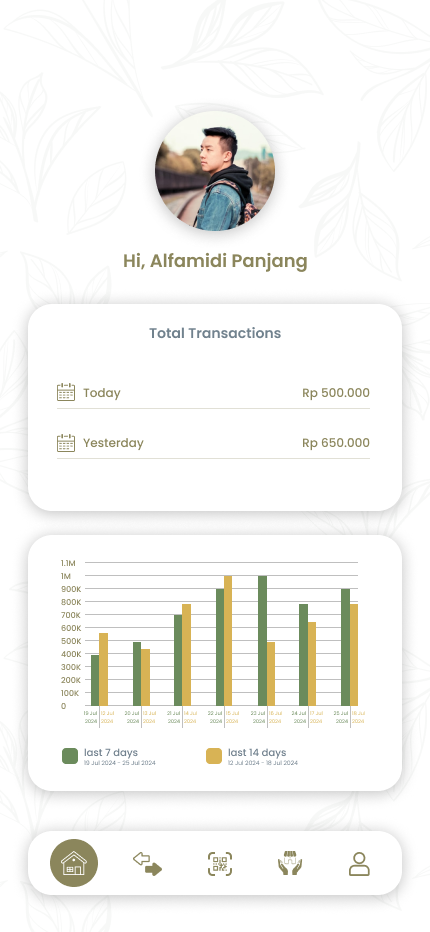 Merchant Web & Mobile App screen 3