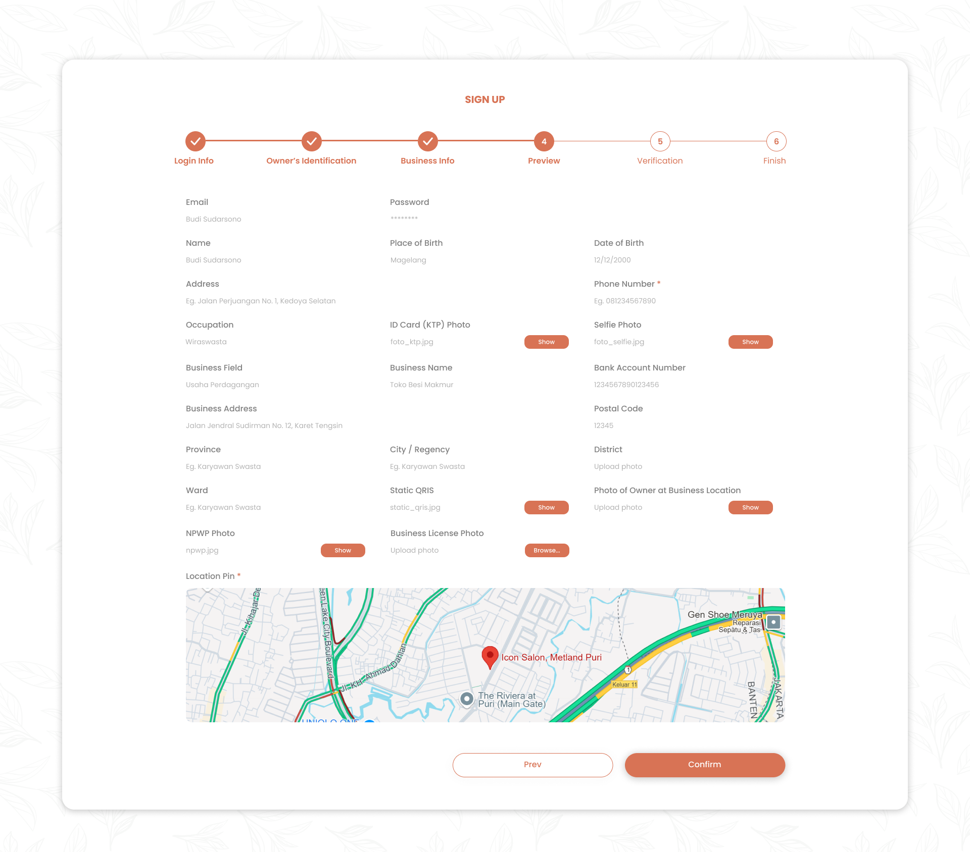 Merchant Web & Mobile App screen 7