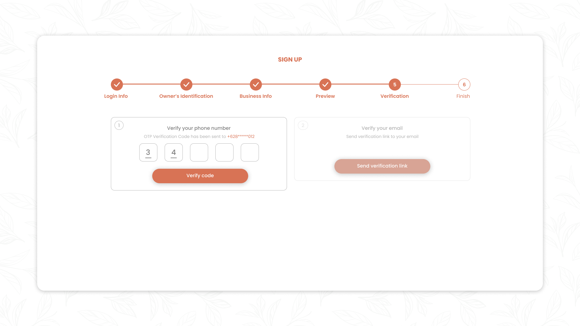 Merchant Web & Mobile App screen 8